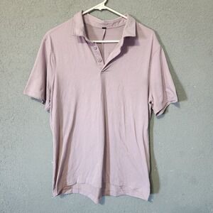 Lululemon Men's Golf Polo Shirt Purple Size Large